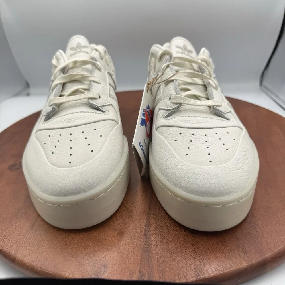 Adidas Rivalry‎ Leather Lux Low Sneakers Cream White/Alumina Men's 11.5/W12.5